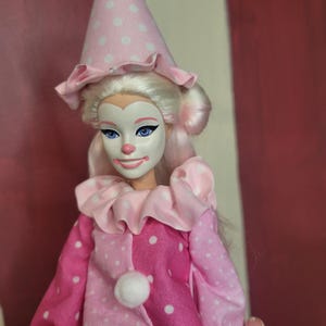 Clown Barbie doll repaint ooak