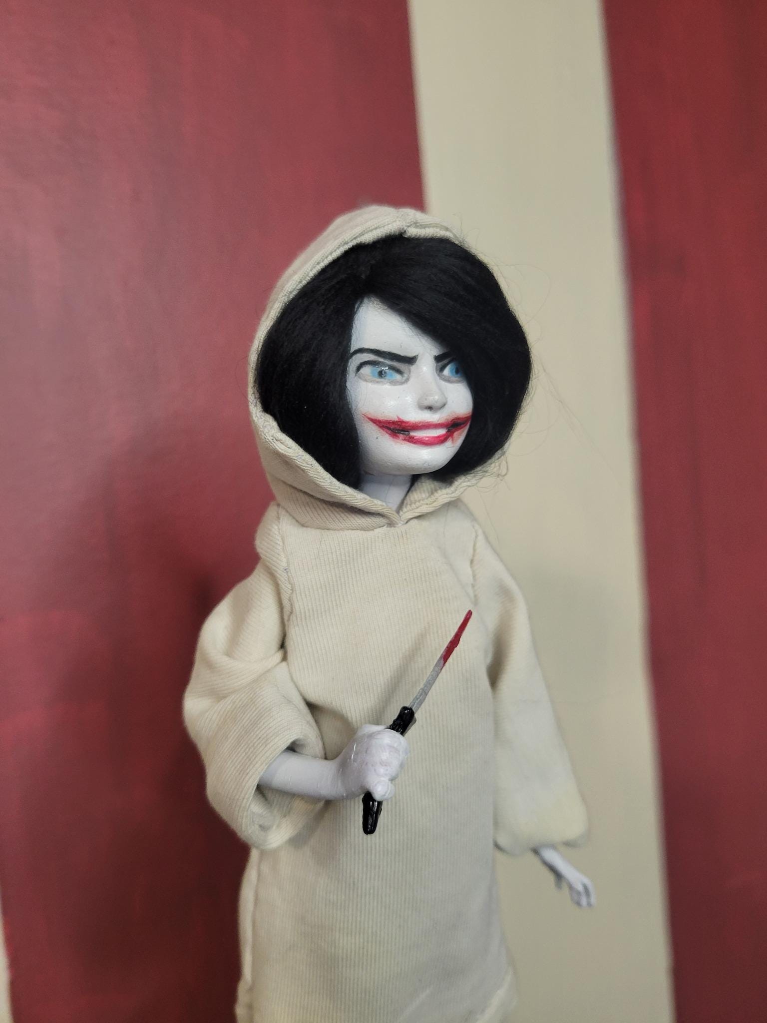 Jeff the Killer Creepypasta Doll Custom OOAK