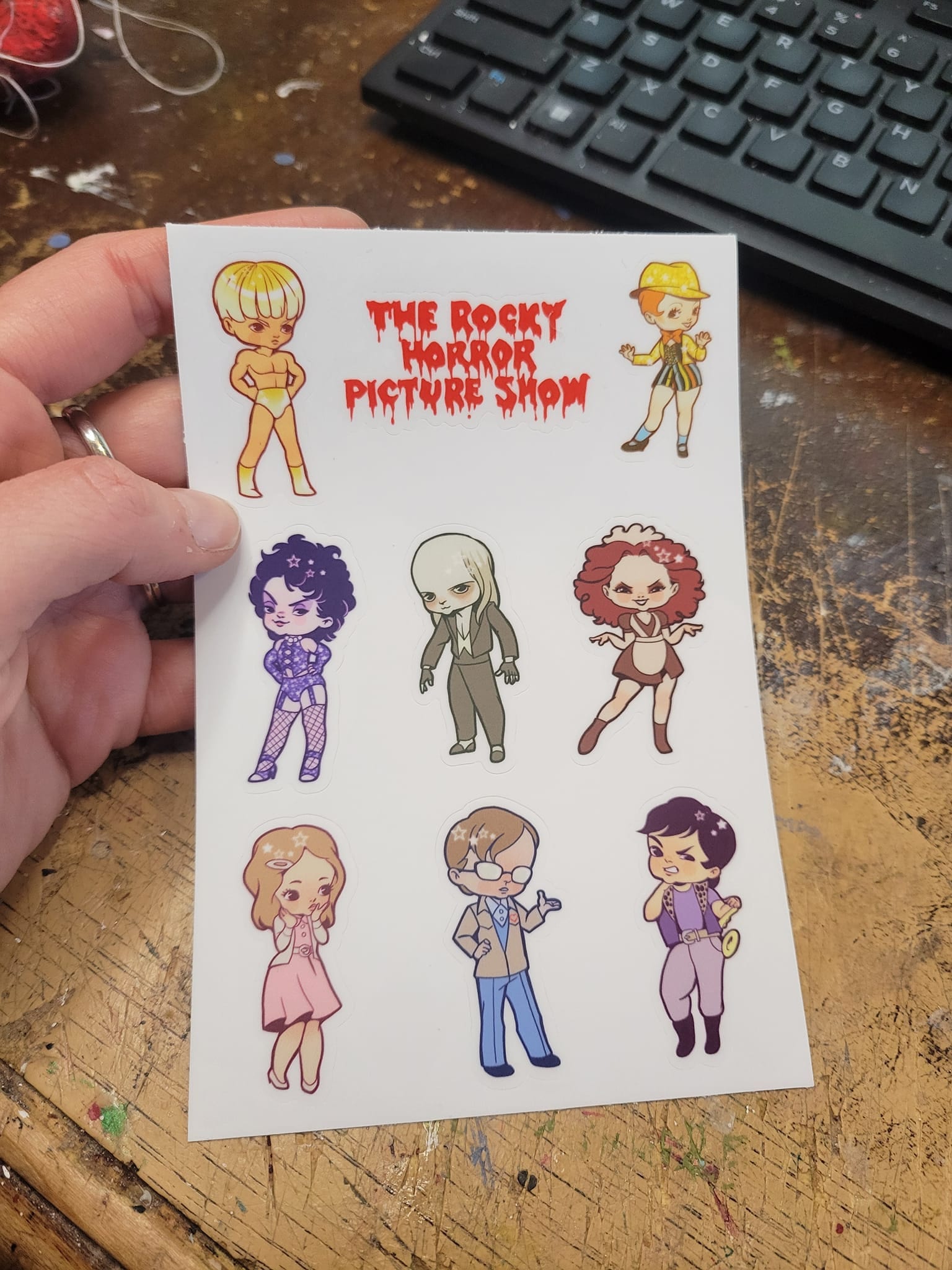 Rocky Horror Picture Show Chibi Characters Sticker Sheet - Etsy