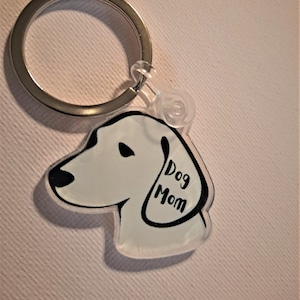 Dog Mom Acrylic Keychain