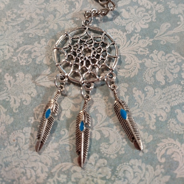 Dreamcatcher Keychain - blue