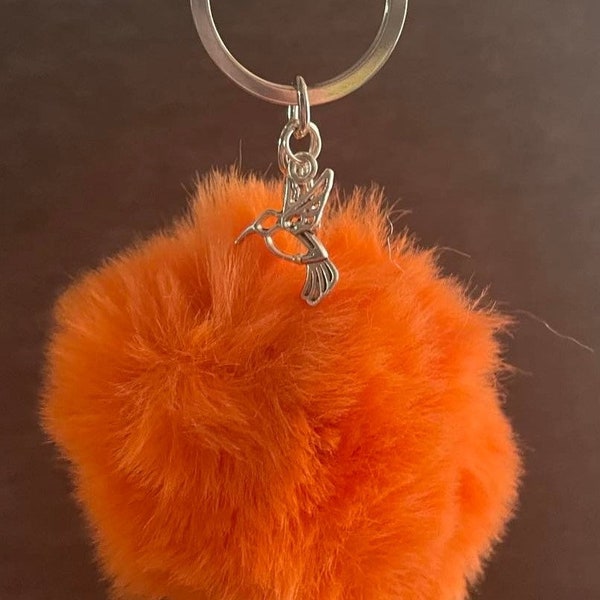 Fur Ball Keychain Etsy