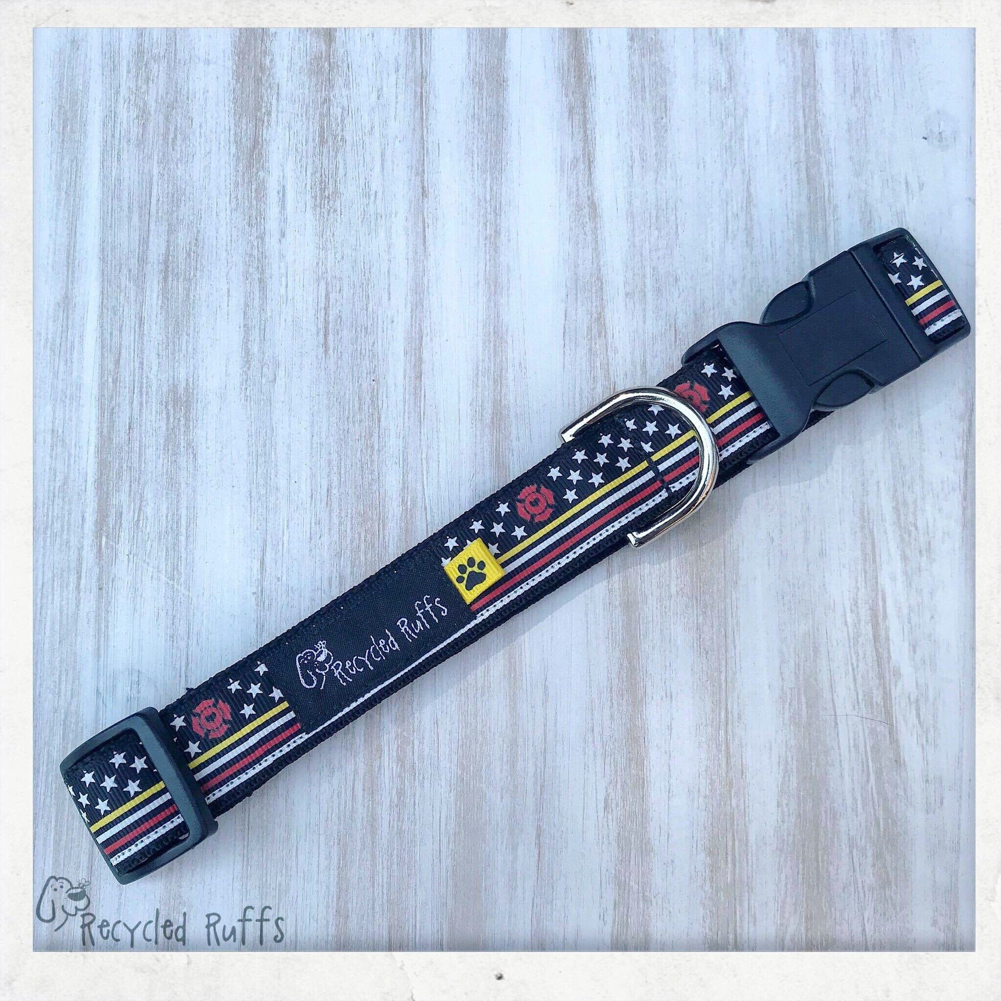 thin red line dog collar