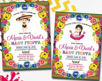 Fiesta Baby Shower Invitation Etsy Fiesta Baby Shower Invitation Etsy