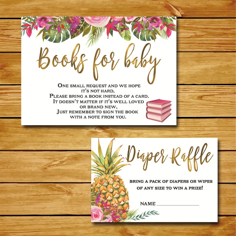 Pineapple Aloha baby shower pineapple girl baby shower Etsy