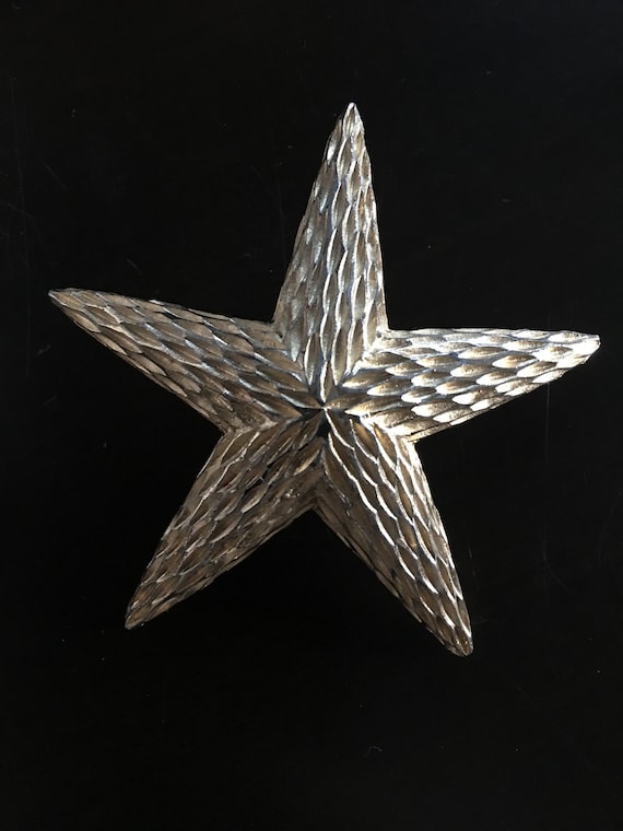 Vintage Signed BSK STARFISH Star Brooch Gold Tone… - image 1