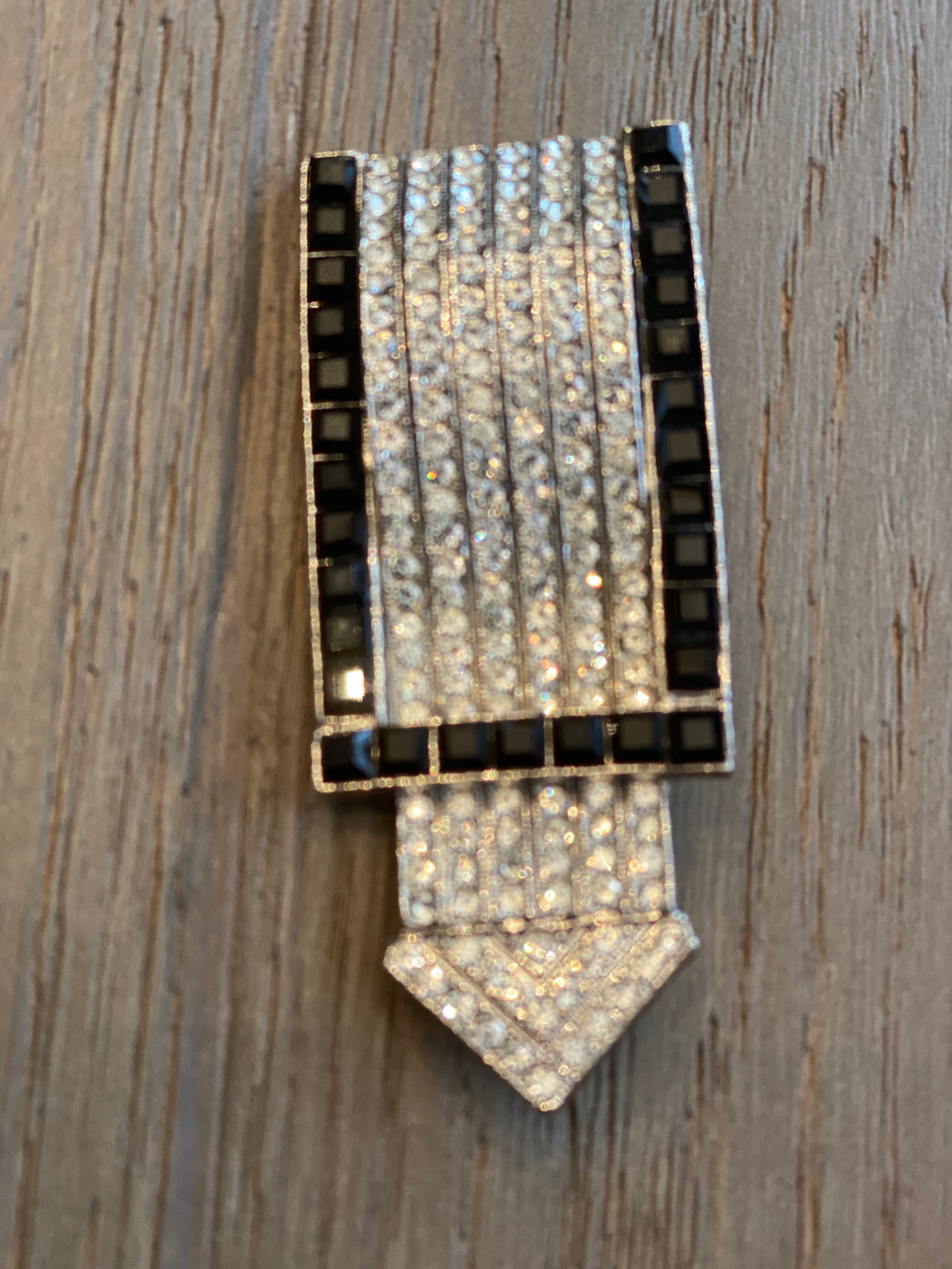 Butler & Wilson Vintage Black and White Crystal Rhinestone