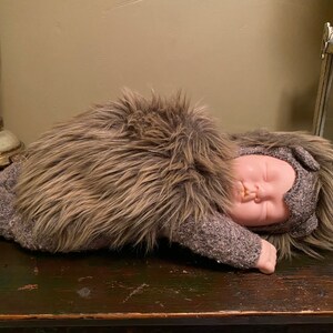 1998 Anne Geddes Baby Doll Plush Hedgehog Outfit 16&quot; Long Large Unimax Toys