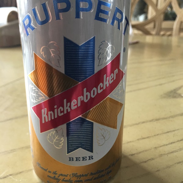 Vintage NOS RUPPERT Knickerbocker  Beer Can Man Cave Pen Pencil Holder