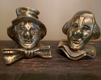 1940 Brass Clown Head Bookends クラウンヘッド il_fullxfull.3421032201_kwg2.jpg
