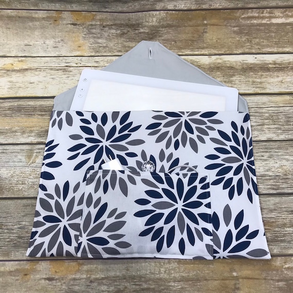 Gray And White Arrow “Quilted” Hand Made Cricut Bright Pad Case Cover