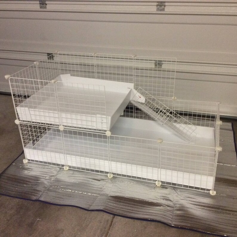 2x4 bottom 2x2 top CC Guinea Pig Cage 14x14 Wire Etsy