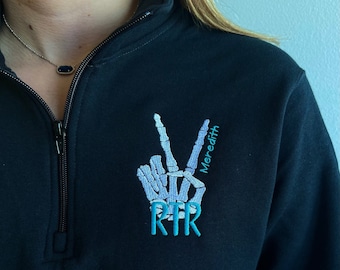 Custom Radiology Tech pullover sweatshirt,  X-Ray tech, rad tech, gift for students, graduates, RT, CT, MRI, personalized initials, title
