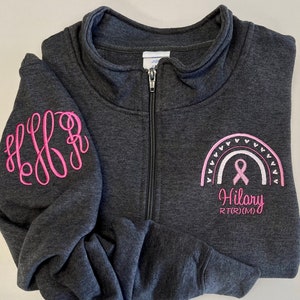 Gift for mammogram tech, personalized pull over sweatshirt  or jacket with pockets, gift for student, graduate, x-ray tech, breast cancer