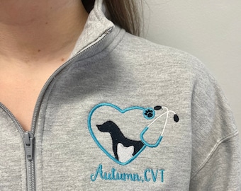 Small animal vet shirt, personalized gift for veterinarian, vet tech, LVT or DVM graduation gift, dog, cat veterinarian office wear