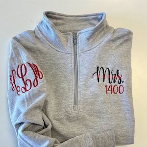 fire wife sweatshirt, thin red line shirt, fireman's wife shirt, Mrs. firefighter, personalized embroidered, new firefighter wife fiancée