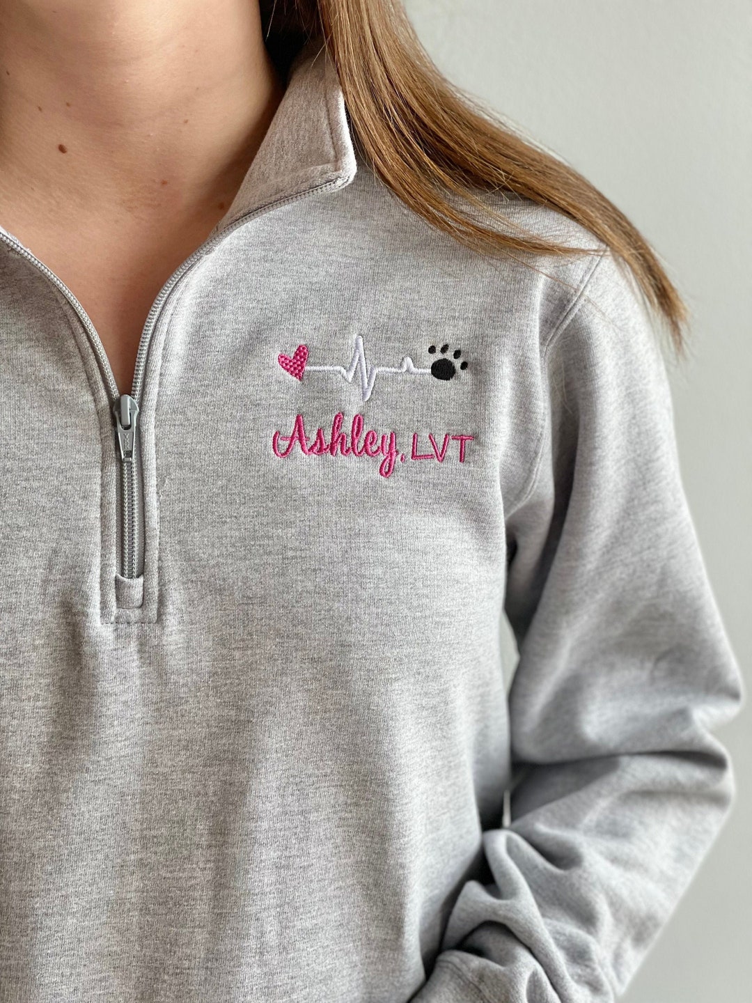 Vet Tech Pullover Sweatshirt Jacket, Gift for Vet, Vet Assistant, Vet