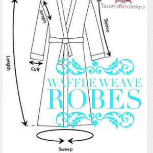 Gift for high school grad, university colors graduation gift for her, college necessities, waffle weave spa robe, embroidered monogram image 7