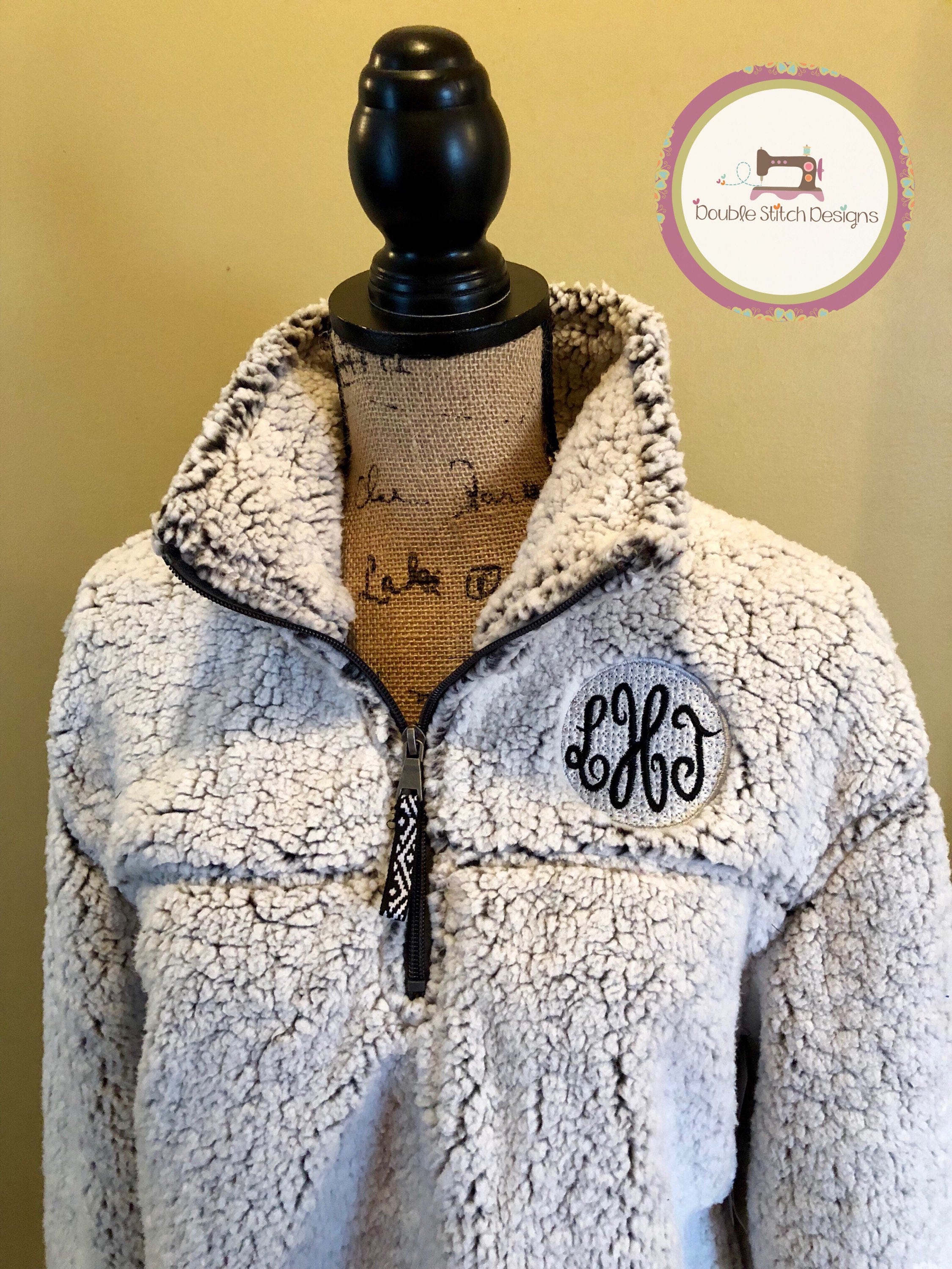 Monogrammed sherpa bridesmaid gift sherpa pullover sherpa | Etsy