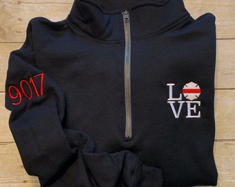 firefighter girlfriend moletom com capuz