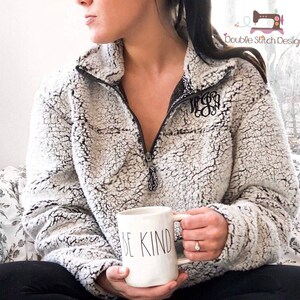 Monogrammed Sherpa Women Personalized 