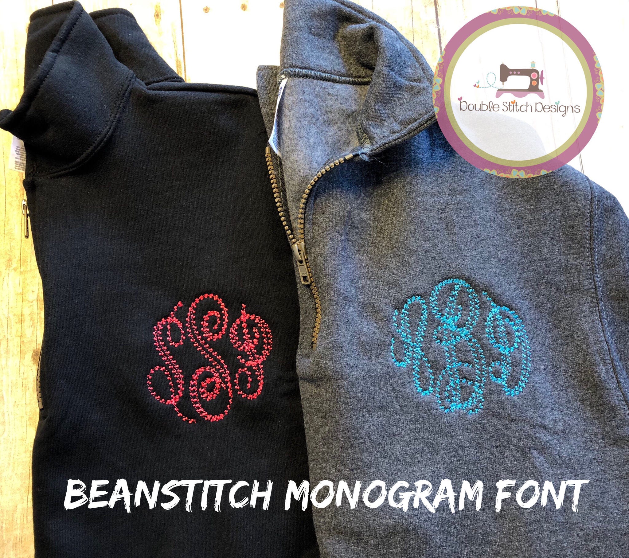 custom embroidered quarter zip pullover