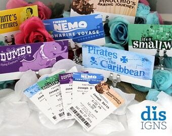 Fast Pass Wedding Table Markers With Stands (CUT AND PRINTED!)