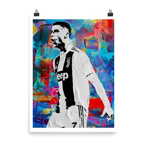 Cristiano Ronaldo Juventus Goal Celebration Poster Print