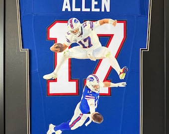 Camiseta pintada de Josh Allen de los Buffalo Bills