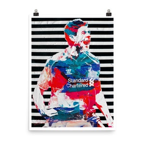 Steven Gerrard Liverpool Legend Poster Print