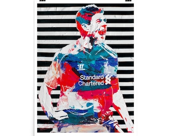 Steven Gerrard Liverpool Legend Poster Print