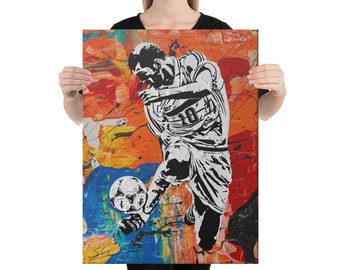 Zinedine Zidane Iconic France 98 World Cup Canvas