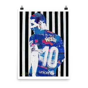 Lionel Messi Barcelona Captain Poster Print