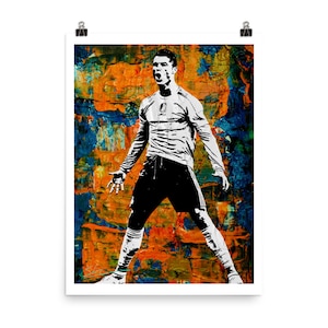 Cristiano Ronaldo Real Madrid Goal Celebration Poster Print