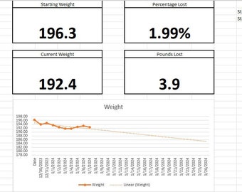 2024 Fitness and Sobriety Tracker! Excellent Spreadsheet for Health