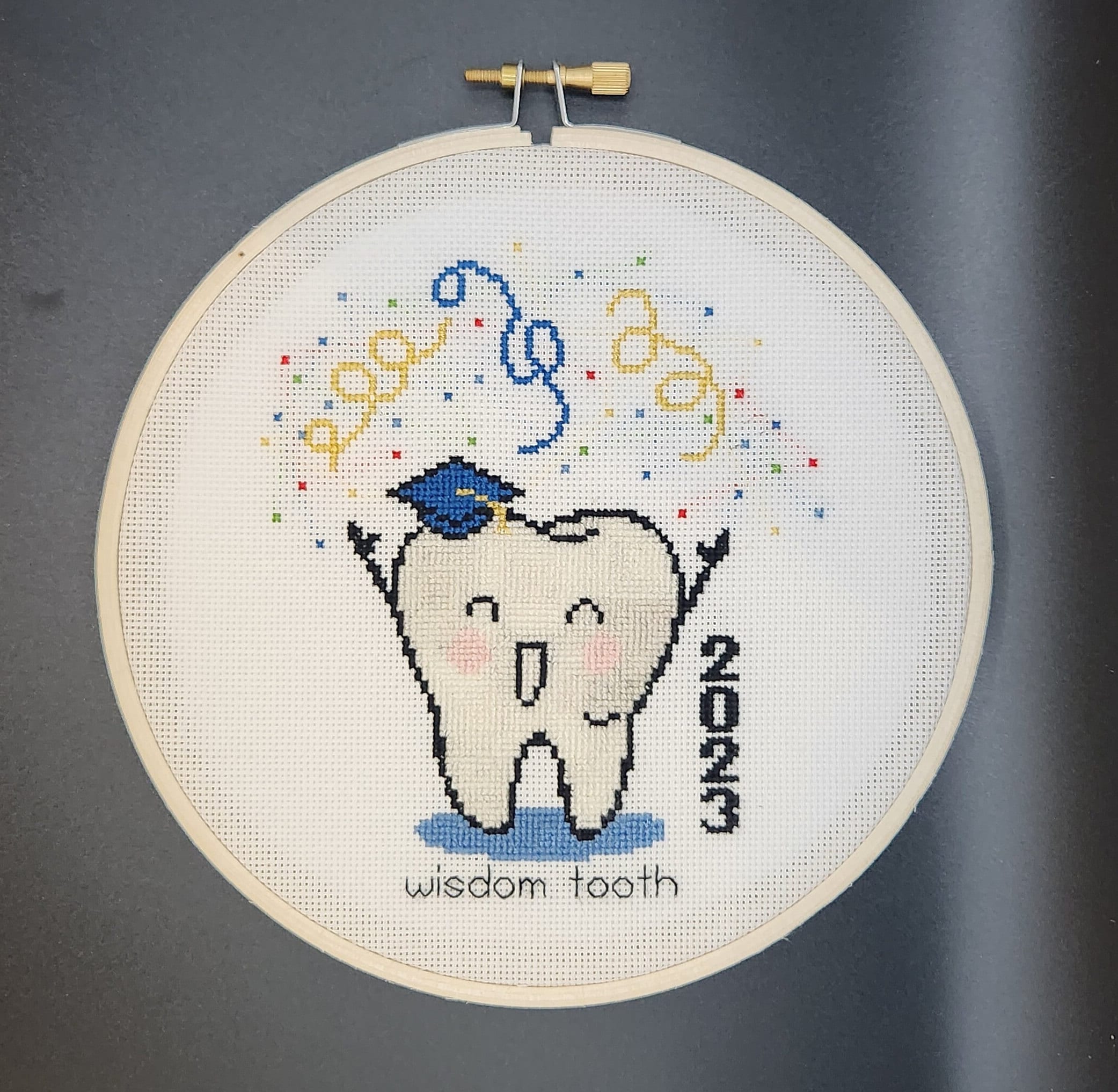 Wisdom Tooth - Dentist Cross Stitch - Dental Hygienist Gift Cross ...