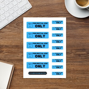 Für den rektalen Gebrauch - Prank Sticker Sheet