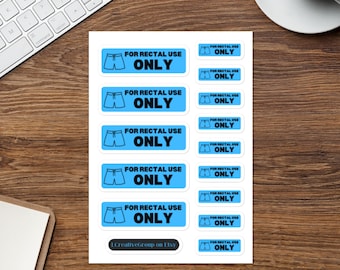 Lot De 500 Autocollants à Usage Rectal Uniquement Pour Adultes, Autocollants Permanents, Autocollants Amusants Pour Adultes