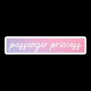 Passenger Princess Sticker Decal - pink gradient - 2 available sizes