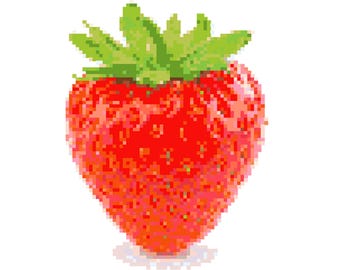 Strawberry - Realistic Cross Stitch PATTERN