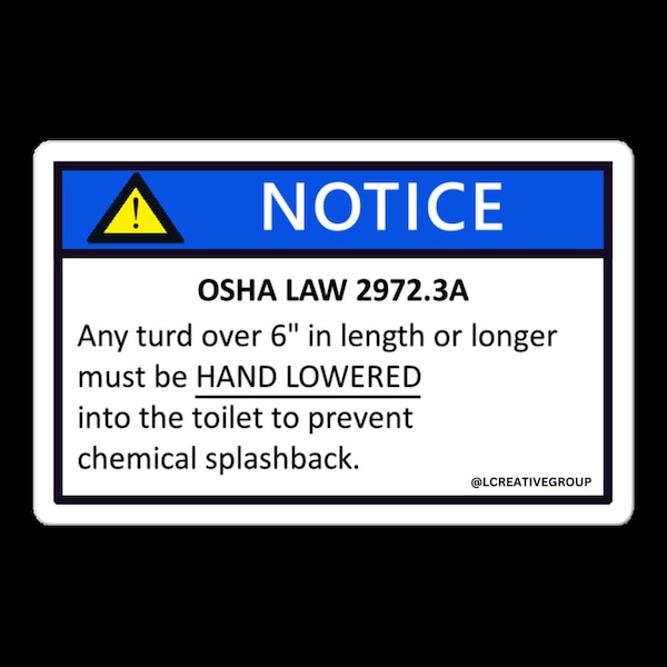 Funny Osha Sign Etsy