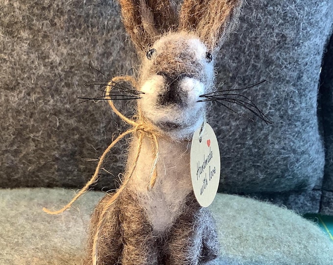 Needle Felted Hare - Etsy