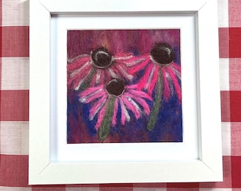 Needle Felted Wool Art : Pretty Parasols