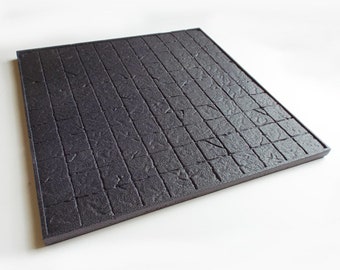 Raster flagstone getextureerde grijze schuimplaten x4 - DnD, wargames-landschap, terreinbouw