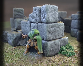 Large Foam Bricks, Stone Blocks for model making, XPS, wargames scenery, Mordheim, Frostgrave, The Old World, D&D, Age of Sigmar, Warcry
