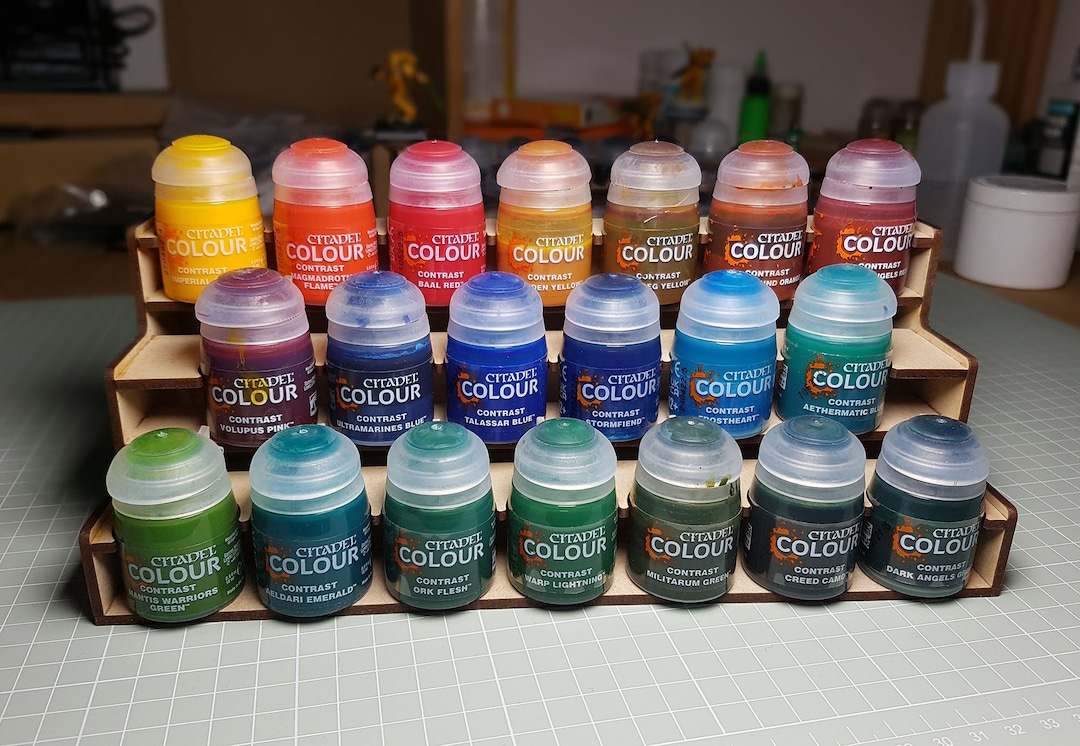 Paint Rack Citadel Contrast Paint Paint Storage Organiser Etsy UK
