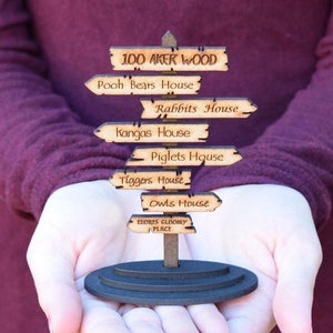 Winnie the Pooh Direction Sign Ornament / Kit