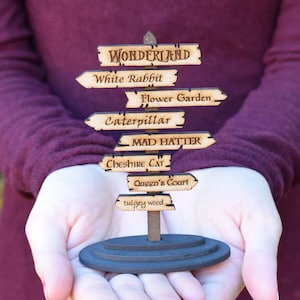 Alice in Wonderland Direction Sign Ornament / Kit