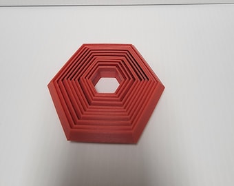 3D Printed Fidget Hexagon Toy: Stress Relief Desk Toy