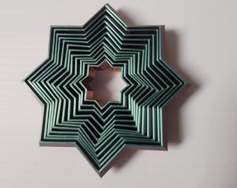3D Printed Fidget Star Toy: Flexible Stress Relief Desk Toy